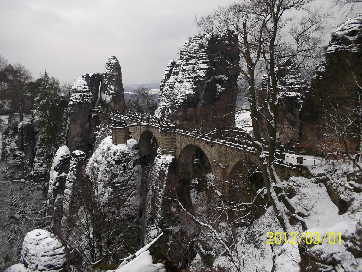 Ferienwohnung Zum Lilienstein Bad Schandau Bagian luar foto